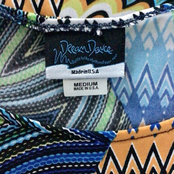 Dream Dance Colorful Abstract Dress - Size Medium - Picture 7 of 8